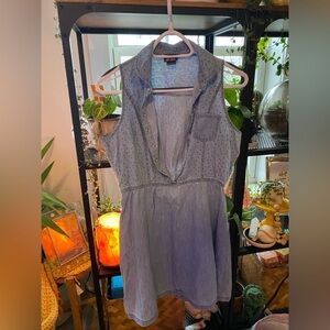 DOTS | Skirt Demin Romper Tiny Polkadot Stars